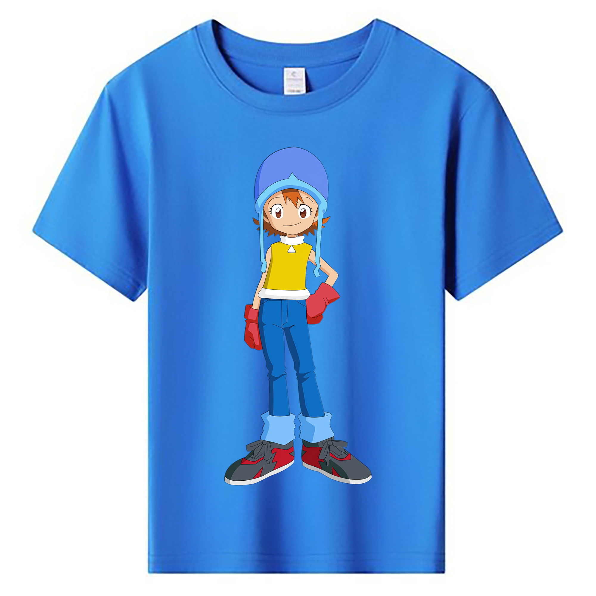 （画像用） Digimon デジタルモンスター/デジモン 綿100％キッズTシャツ（フロントプリント）
